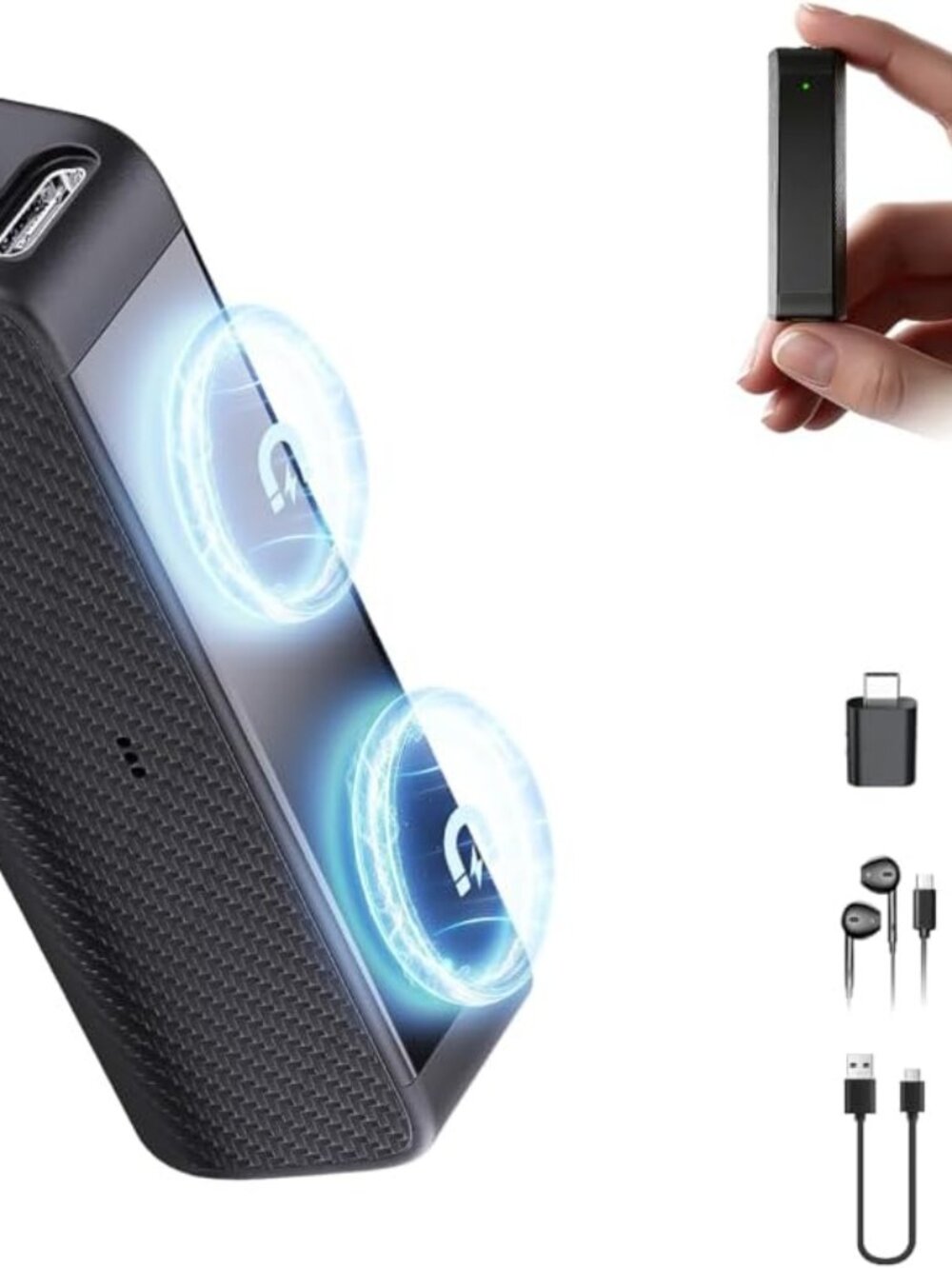 New Magnetic Voice Recorder 136GB 600H Continuous Recording DSP 5.0 Noise Cancel